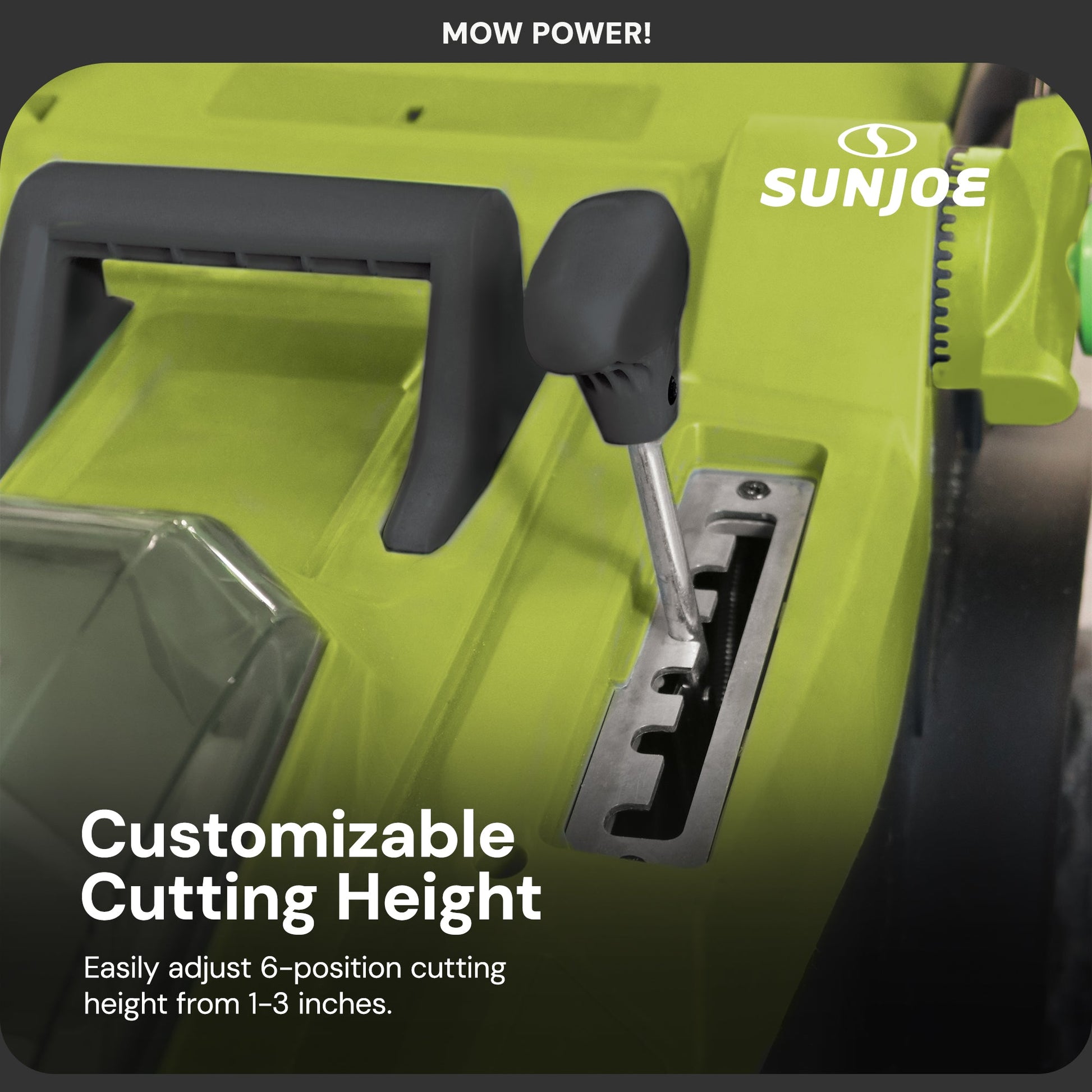 Sun Joe Mulching Walk Behind Lawn Mower, 11 Gallon Grass Catcher, 24V-X2-17LM — image 7