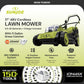 Sun Joe Mulching Walk Behind Lawn Mower, 11 Gallon Grass Catcher, 24V-X2-17LM — image 2