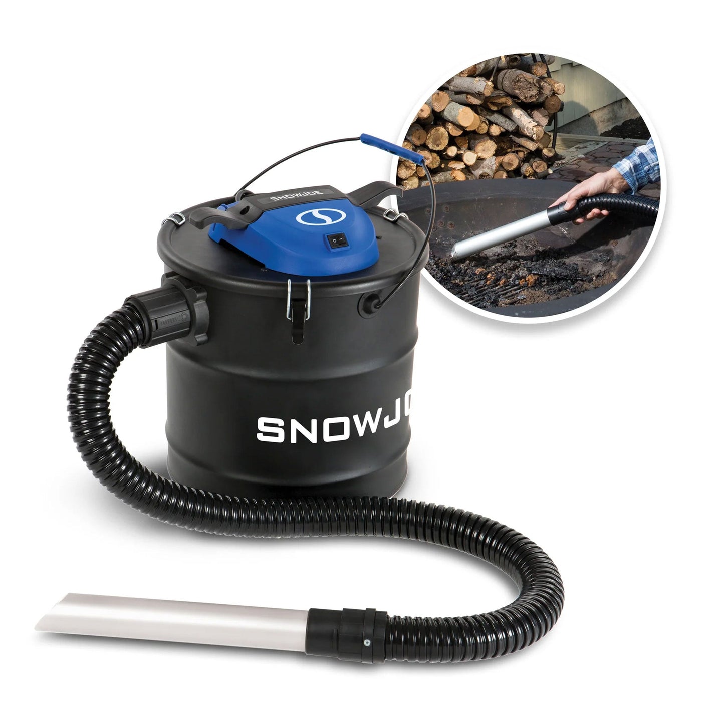 Snow Joe 4.8 Gallon Bagless Ash Vacuum Cleaner, Metal Canister, Black, ASHJ201 — image 11