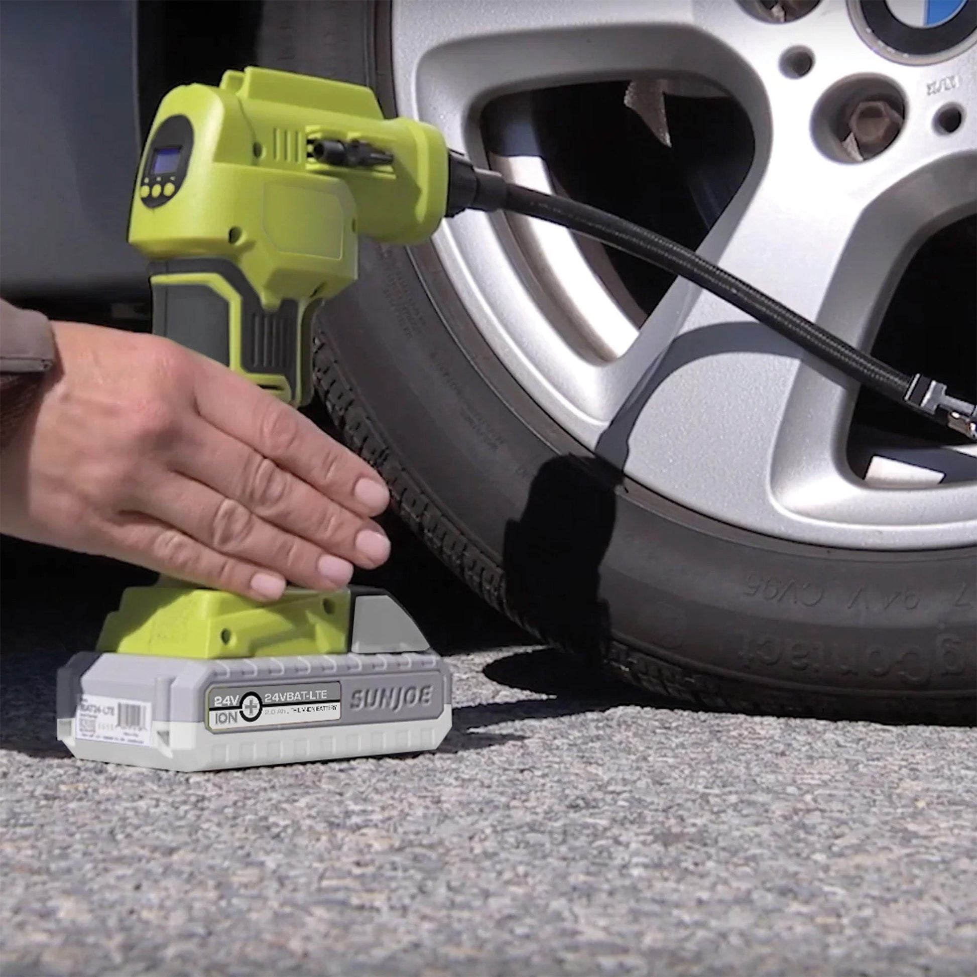 Sun Joe Auto Joe Portable Air Compressor Cordless Tire Inflate Pump, 24V-AJC-LTE — image 8