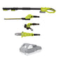 Sun Joe IONMAX Cordless Lawn Care System, Grass and Hedge Trimmer with Pole Saw