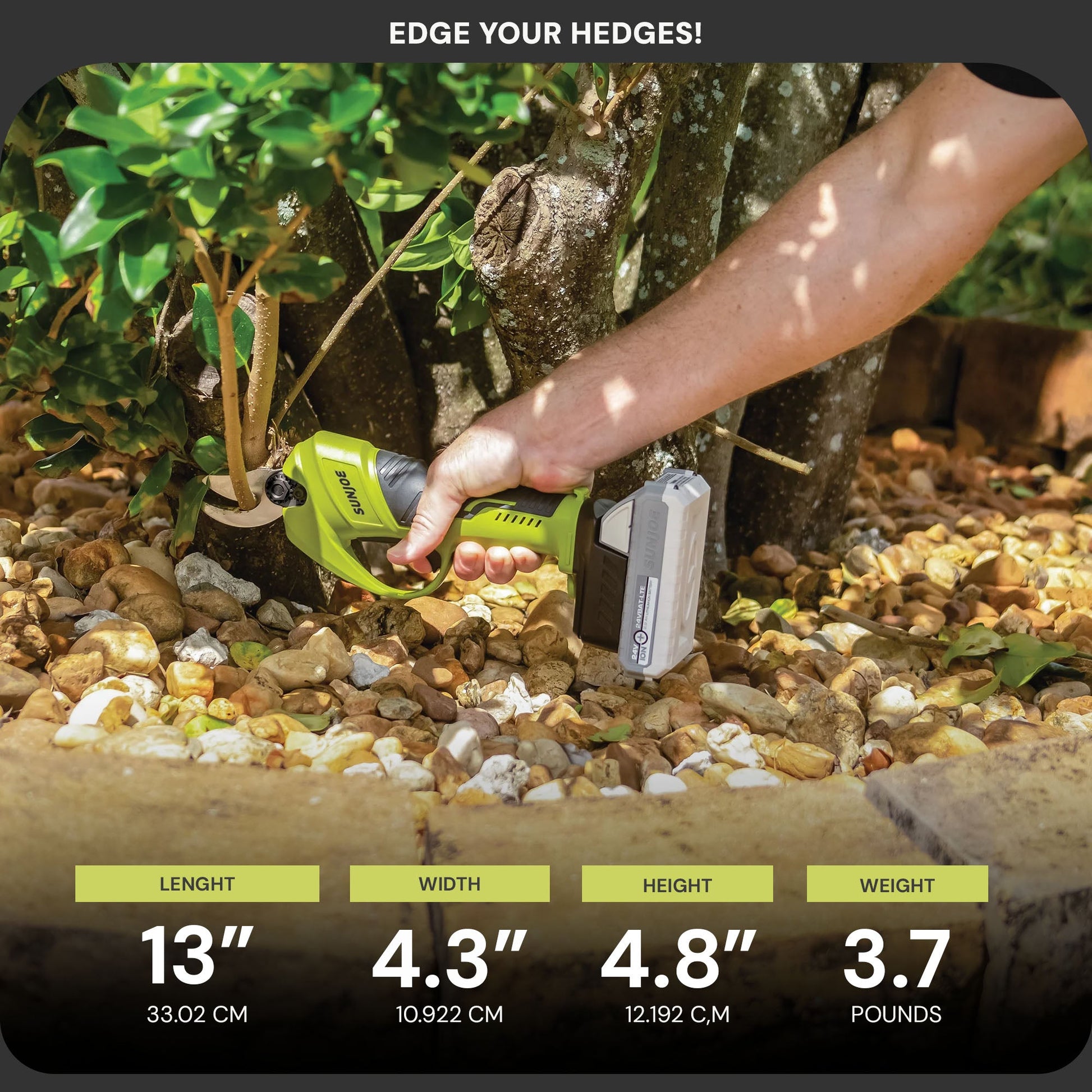 Sun Joe 24V Cordless Handheld Pruner with Battery and Charger, 80W, 24V-PRN1-LTE — image 3