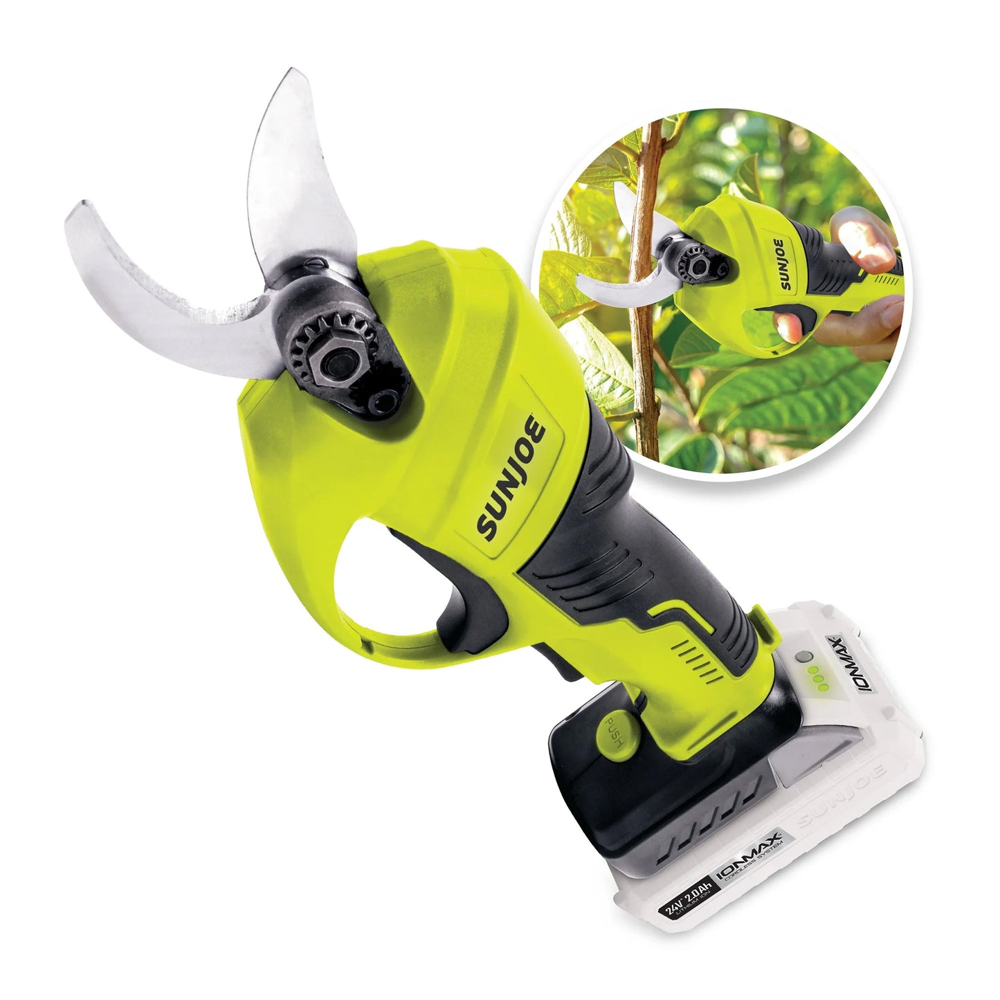 Sun Joe 24V Cordless Handheld Pruner with Battery and Charger, 80W, 24V-PRN1-LTE — image 7