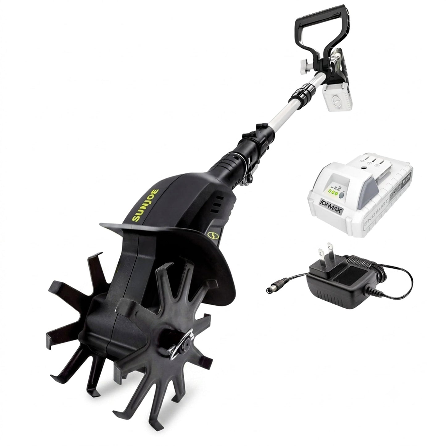Sun Joe 24V Cordless Garden Tiller Cultivator Accessory Kit, Black, 24V-TLR-LTE
