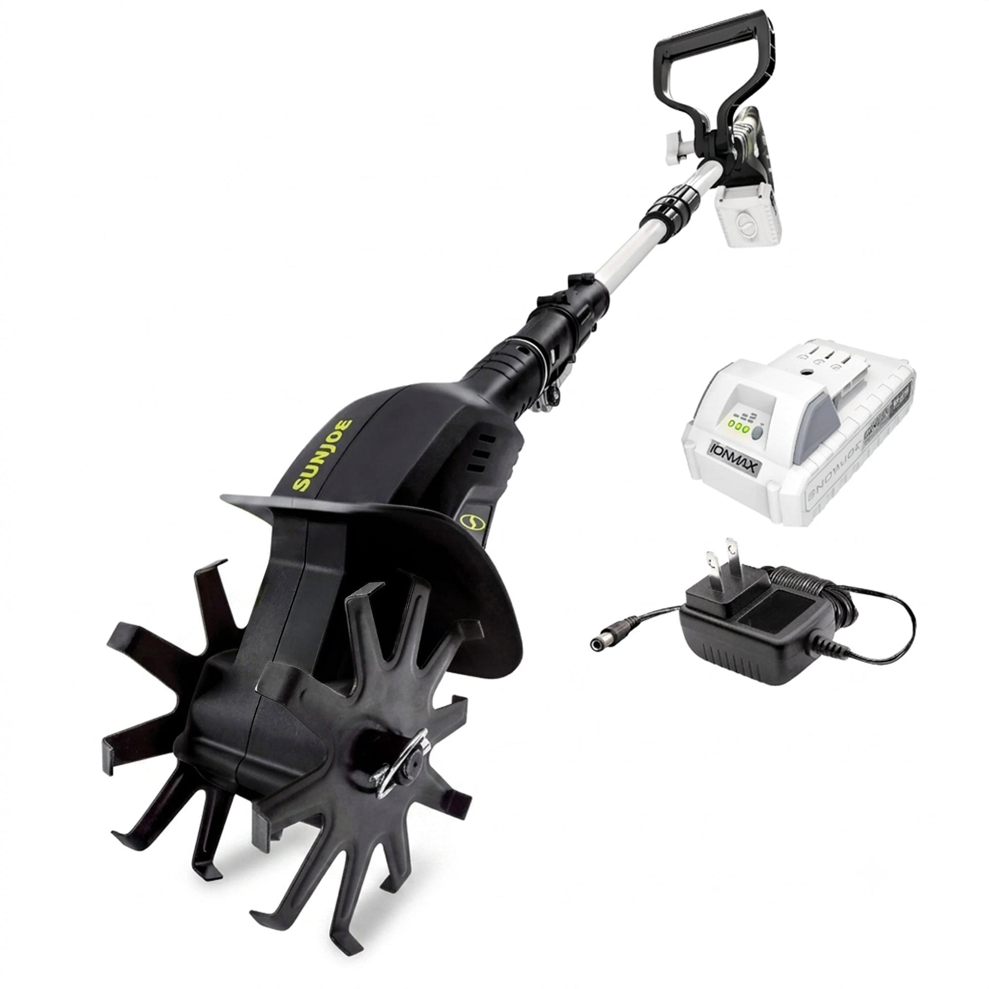 Sun Joe 24V Cordless Garden Tiller Cultivator Accessory Kit, Black, 24V-TLR-LTE
