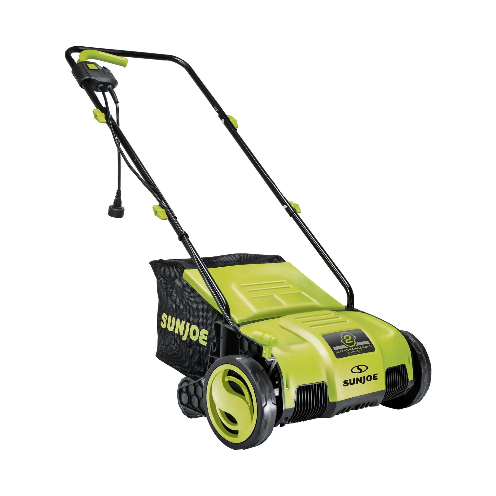 Sun Joe 12.6-Inch Electric Lawn Dethatcher and Scarifier, 12 Amp, Green, AJ798E — image 2
