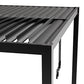 Primrose Deluxe Modern Patio Veranda Pergola Carport Black Charcoal with Louvered Shutter Roof 3m x 4m - image 5