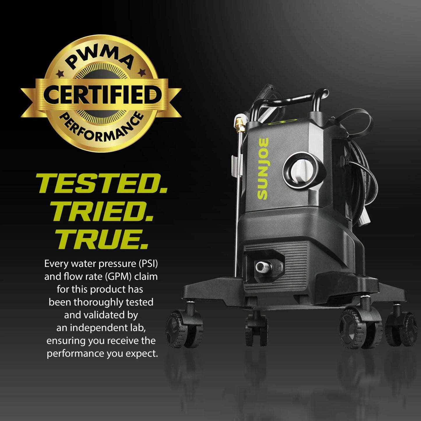 Sun Joe Electric Pressure Washer & Accessory Kit, SPX3000-QW2, PWMA Certified — image 7