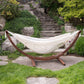 Vivere Double Cotton Hammock, Comfortable Daybed with Wood Frame, 8', Natural — image 2