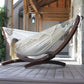 Vivere Double Cotton Hammock, Comfortable Daybed with Wood Frame, 8', Natural — image 3