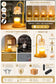 Adjustable Candle Warmer Lamp – Dimmable Wax Melt Warmer with Timer, Modern Ambient Table Light for Home Decor