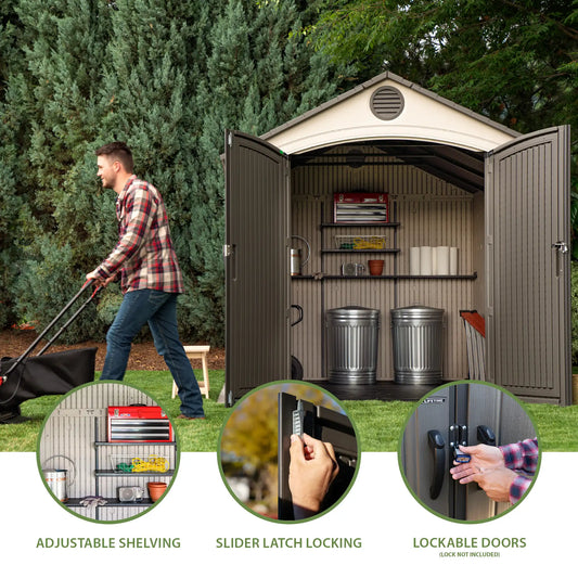 LIFETIME 8 FT. X 12.5 FT. OUTDOOR STORAGE SHED - image 2