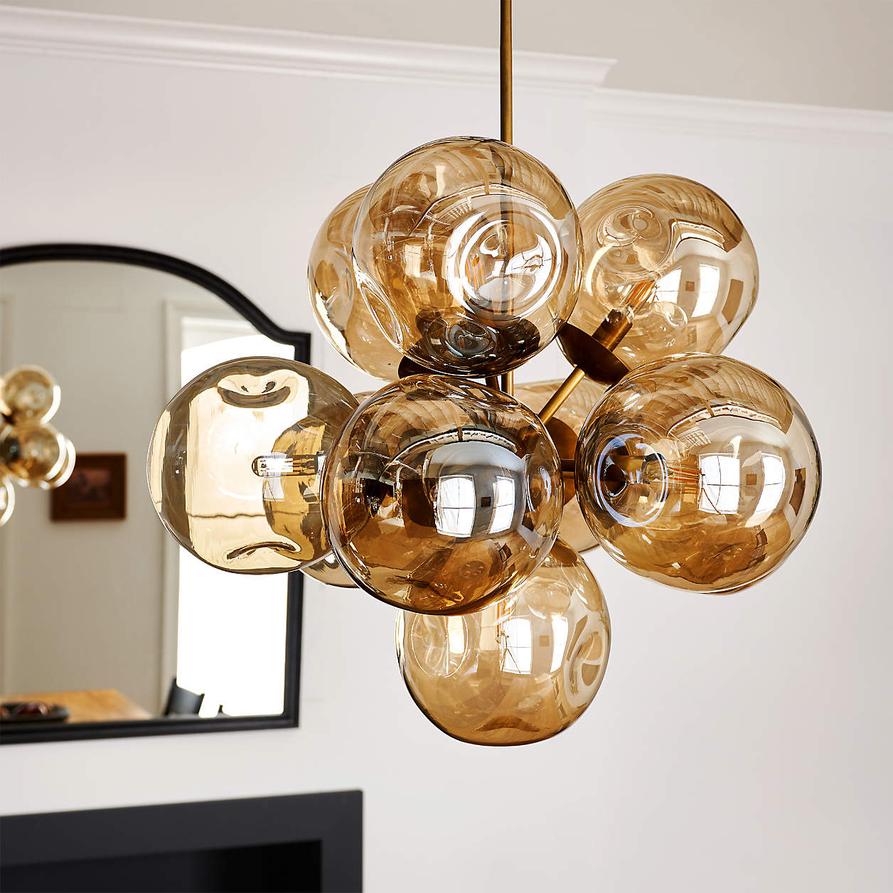 Etienne Glass Chandelier Light 27.7"