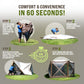 Clam Quick-Set Pavilion 12.5 x 12.5 Foot Portable Outdoor Canopy Shelter, Green — image 4