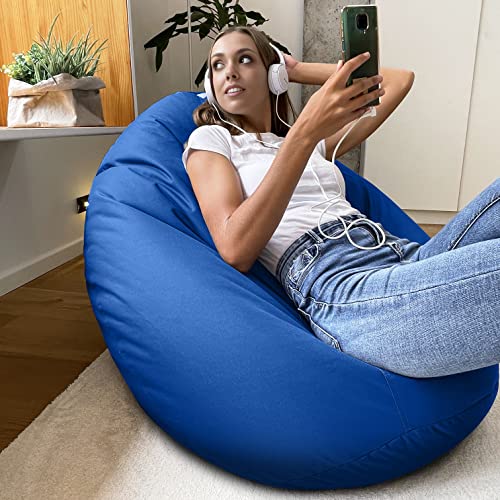 Aiire Modern Outdoor Bean Bag – Giant Pear Bean Bag XXL without Filling Included for Terrace or Garden – Bean Bag Chair Living Room or Youth Room Decoration – Gamer Blue - image 8