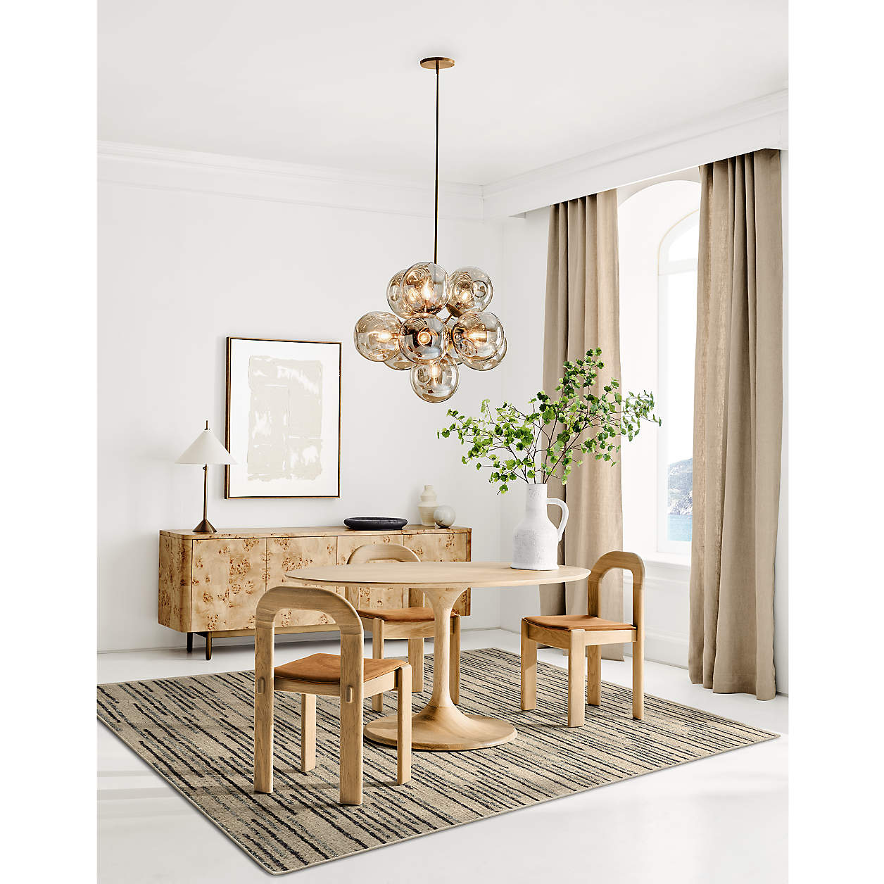 Etienne Glass Chandelier Light 27.7"