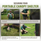Clam Quick-Set Pavilion 12.5 x 12.5 Foot Portable Outdoor Canopy Shelter, Green — image 8