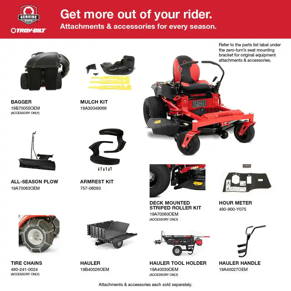 Mustang 54 In. 24 HP V-Twin Kohler 7000 Series Engine Dual Hydrostatic Drive Gas Zero Turn Riding Lawn Mower - image 2