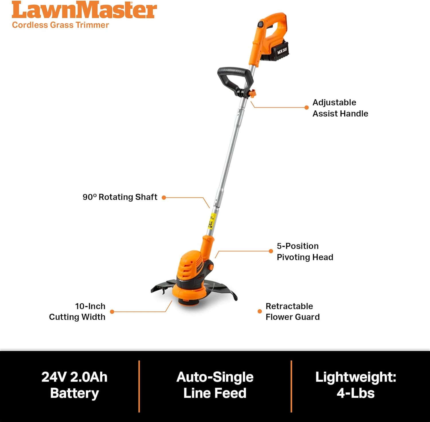 LawnMaster OcuMow™ Robot Lawn Mower Perimeter Wire Free Robotic for Small Yards up to 1000 Square feet Optical Navigation Automatic Obstacle Avoidance Low Noise Spot Cut and No Go Function - image 15