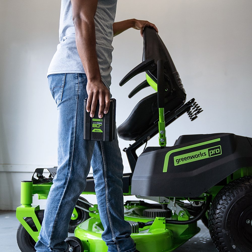 80V 42" Cordless Battery CrossoverZ Zero Turn Lawn Mower w/ Twelve (12) 4.0Ah Batteries and Three (3) Dual Port Turbo Chargers - image 5