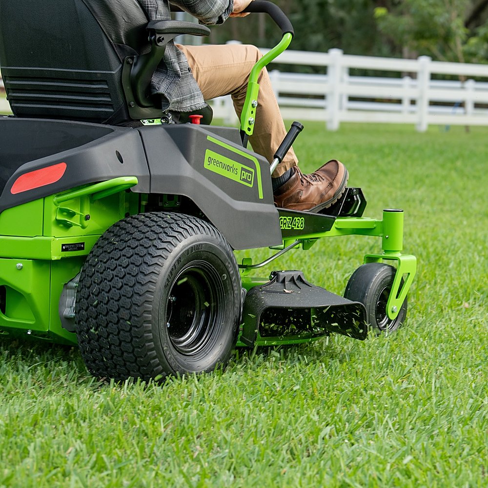 80V 42" Cordless Battery CrossoverZ Zero Turn Lawn Mower w/ Twelve (12) 4.0Ah Batteries and Three (3) Dual Port Turbo Chargers - image 4