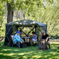 Clam Quick-Set Pavilion 12.5 x 12.5 Foot Portable Outdoor Canopy Shelter, Green — image 6