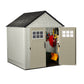 Rubbermaid 7x7 Ft Durable Weatherproof Resin Outdoor Storage Shed - image 3