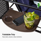 PURPLE LEAF 3-Seat Deluxe Outdoor Patio Porch Swing with Weather Resistant Steel Frame, Adjustable Tilt Canopy, Cushions and Pillow Included, Navy Blue - image 4