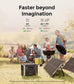 Dabbsson 4.7 kWh Expandable Power Station DBS1300 with DBS1700B Extra Battery X 2, Max 9400Wh, 4 X 1200W AC Outlets, 1800W Solar Input Solar Generator for Home Backup, Emergency, RV Outdoor Camping - image 3