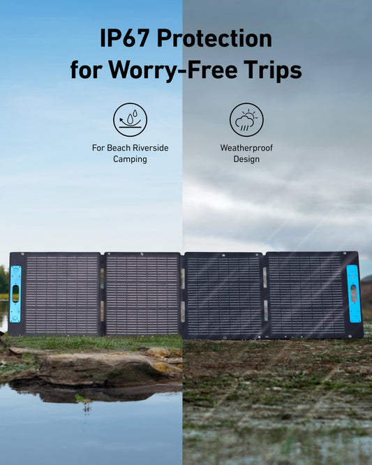 Anker SOLIX C1000 Portable Power Station with 200W Solar Panel, 1800W Solar Generator, LFP (LiFePO4) Battery, 4 AC Outlets, Up to 2400W for Home, Power Outages, and Outdoor Camping - image 2