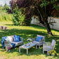 Gardenesque Patio Garden Furniture Set - Light Grey Wooden Garden Set - Repton Lounge - Outdoor Table & Chairs - Durable and Comfortable Design - With Cushions - Flat Pack Design - 4 Seater - image 6