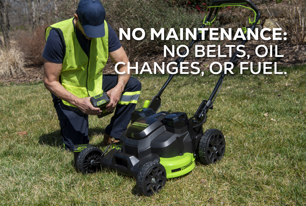 82V 25" Self Propelled Mower w/ (2) 4Ah Battery & Dual Port Charger - image 5