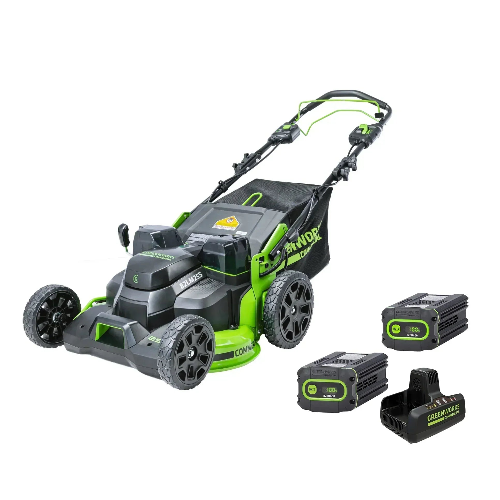 82V 25" Self Propelled Mower w/ (2) 4Ah Battery & Dual Port Charger - image 2