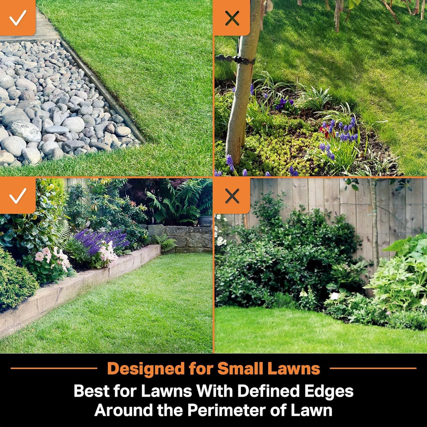 LawnMaster OcuMow™ Robot Lawn Mower Perimeter Wire Free Robotic for Small Yards up to 1000 Square feet Optical Navigation Automatic Obstacle Avoidance Low Noise Spot Cut and No Go Function - image 6