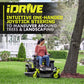 80V HP Brushless 42 In. Battery Electric Cordless Zero Turn Riding Mower (2) 80V Batteries (2) 40V Batteries and Charger - image 9