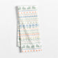Easter Fair Isle Printed Organic Cotton Kitchen Dish Towel