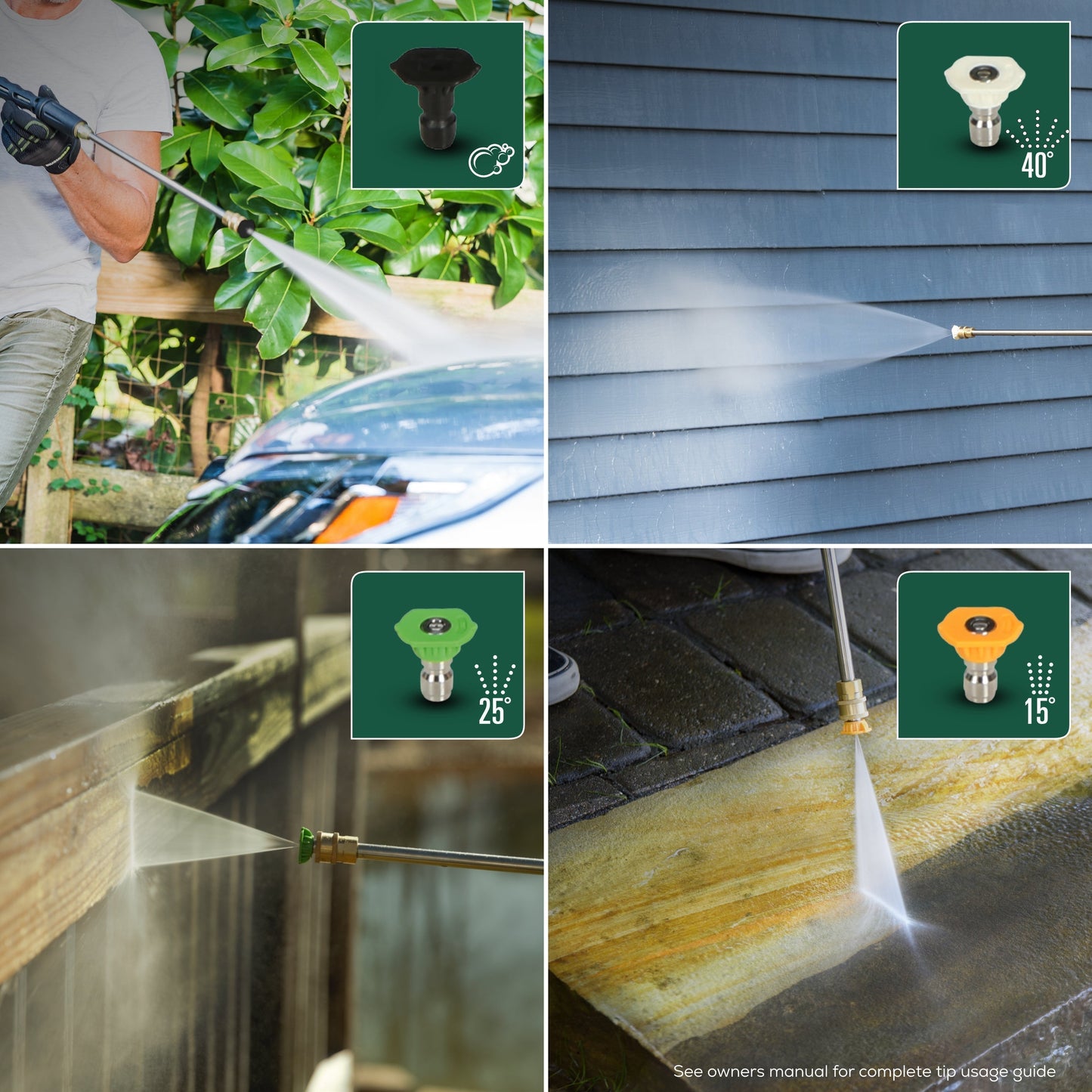 3000 PSI Pressure Washer w/ 15" Surface Cleaner & Extension Combo Kit - image 10