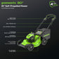 80V 21" Cordless Battery Brushless Self-Propelled Mower 3pc Combo Kit w/ 4.0Ah Battery & Rapid Charger - image 2