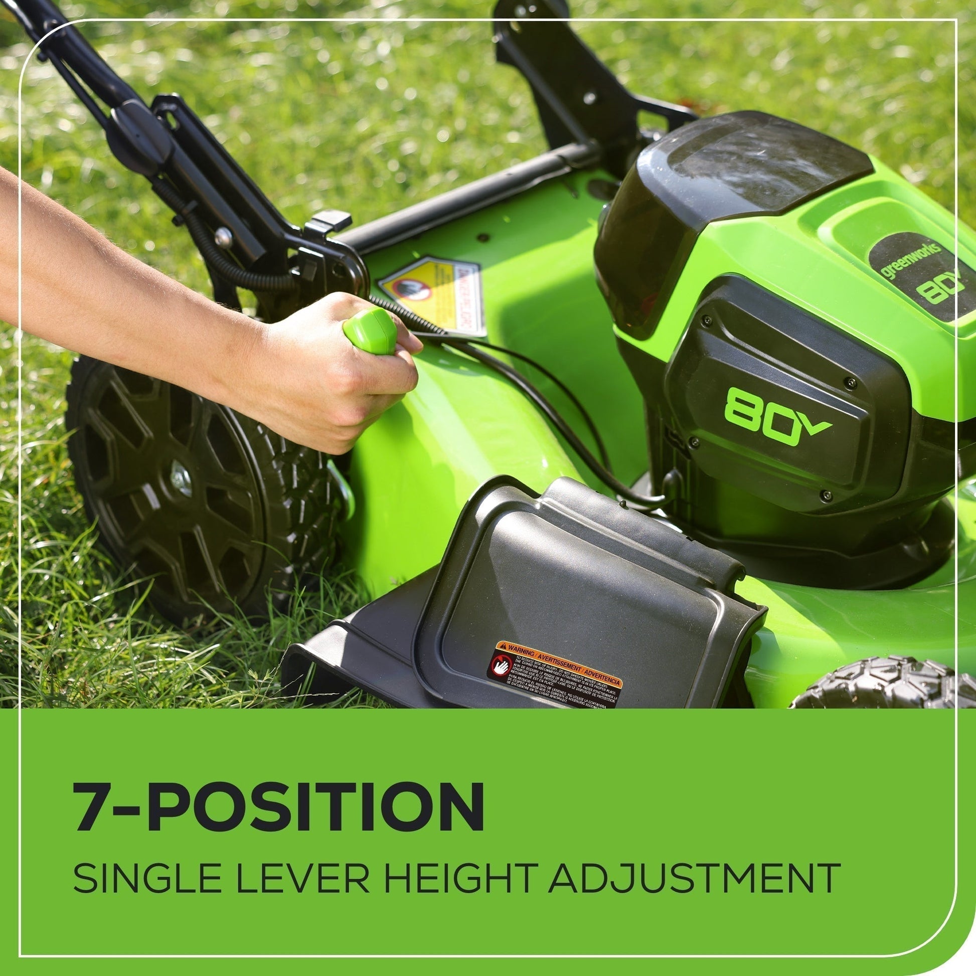 80V 21" Cordless Battery Self-Propelled Mower & Blower w/ 4.0Ah Battery & Rapid Charger - image 7