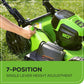 80V 21" Cordless Battery Self-Propelled Mower & Blower w/ 4.0Ah Battery & Rapid Charger - image 7