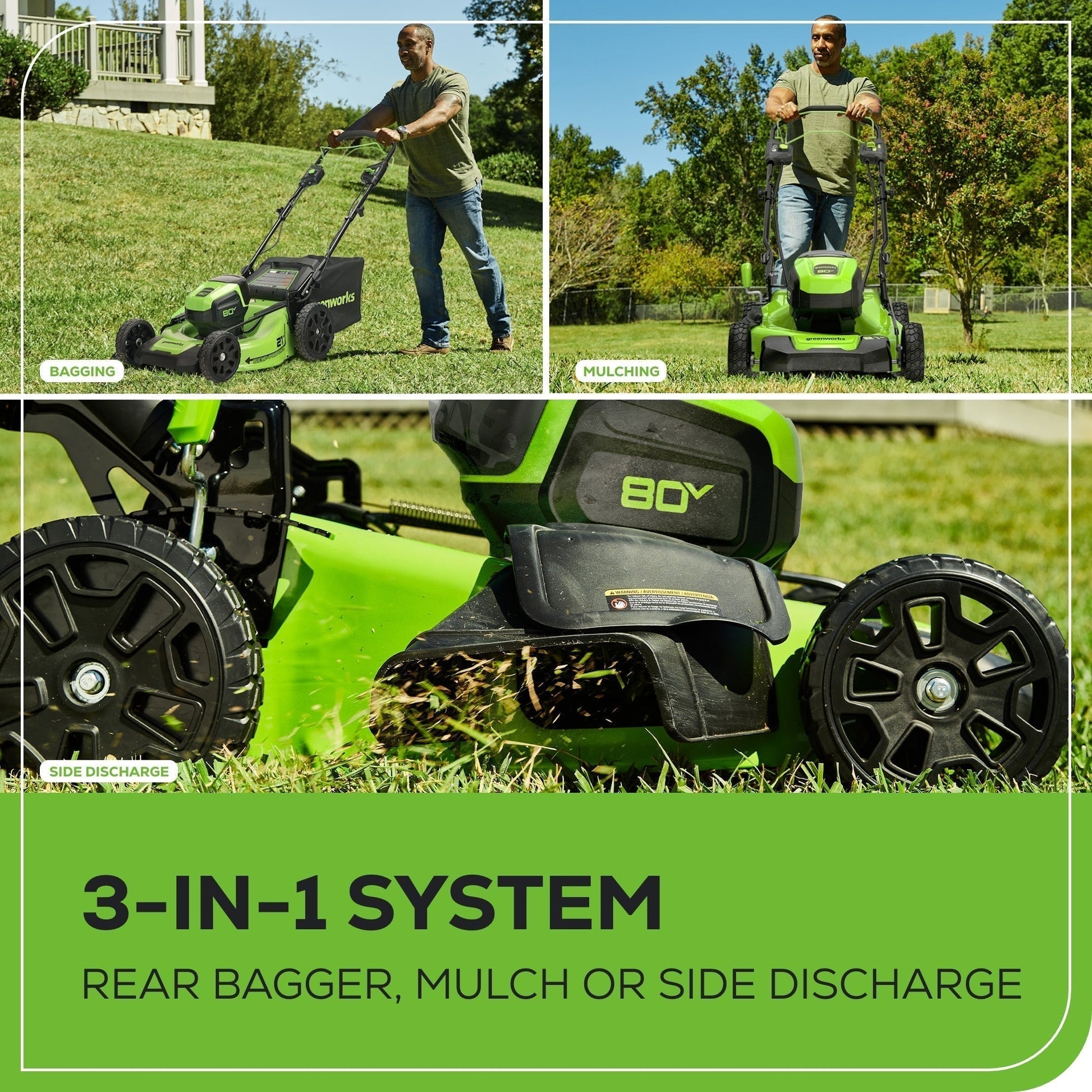 80V 21" Cordless Battery Self-Propelled Mower & Blower w/ 4.0Ah Battery & Rapid Charger - image 8