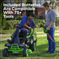 60V 30” CrossoverT Riding Lawn Tractor with (2) 8.0 Ah, (2) 4.0 Ah Batteries & 600-Watt Charger - image 16
