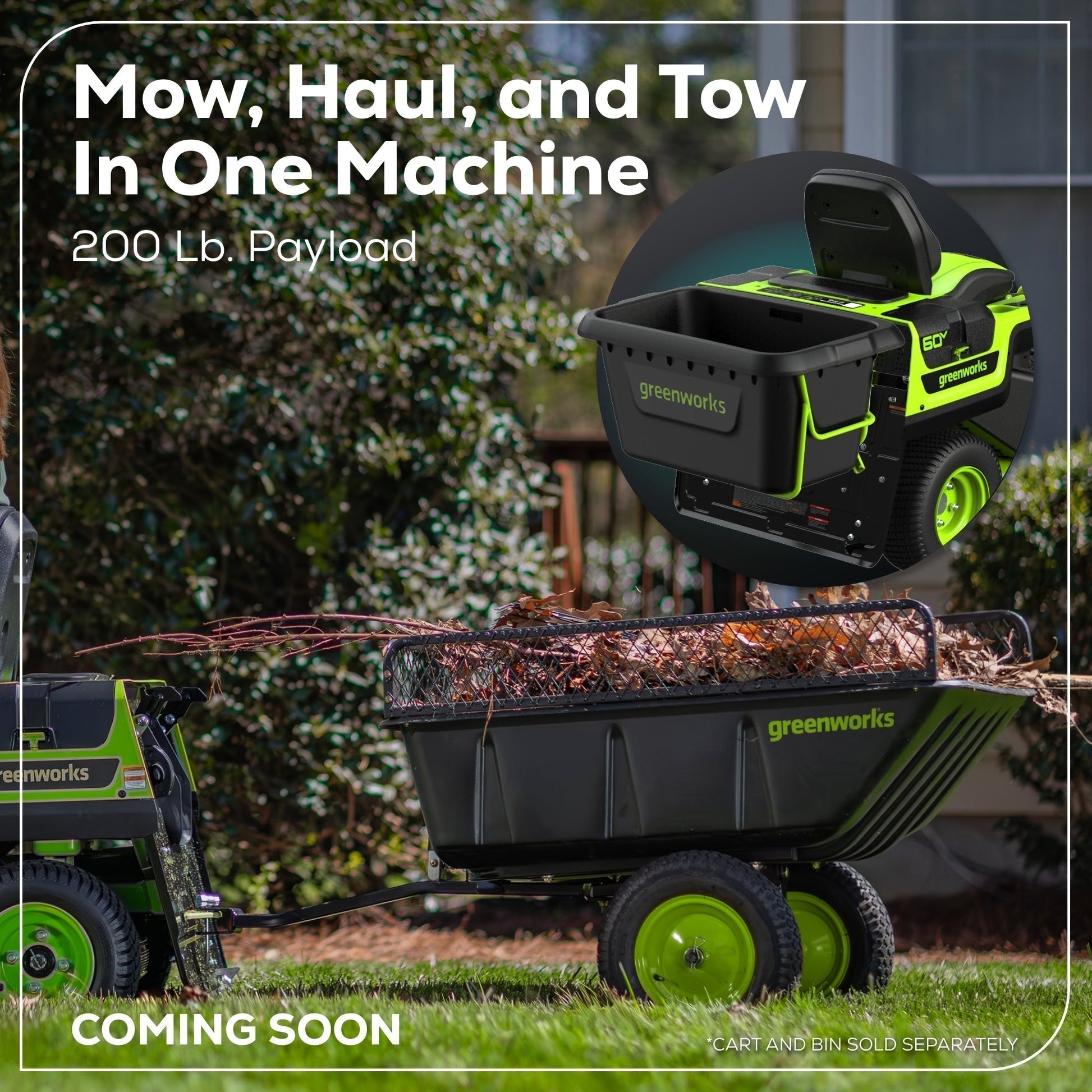 60V 30” CrossoverT Riding Lawn Tractor with (2) 8.0 Ah, (2) 4.0 Ah Batteries & 600-Watt Charger - image 18