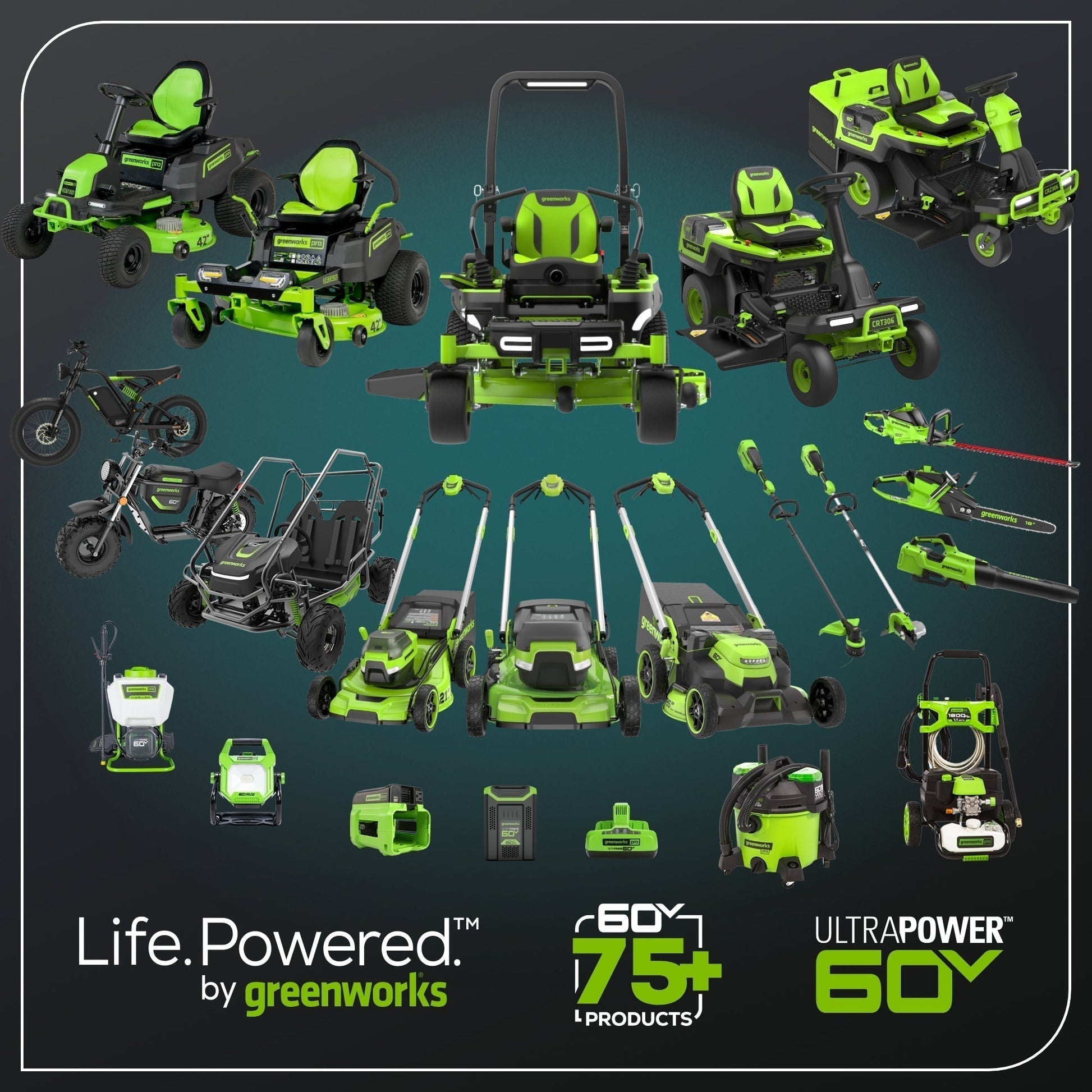 60V 30” CrossoverT Riding Lawn Tractor with (2) 8.0 Ah, (2) 4.0 Ah Batteries & 600-Watt Charger - image 21
