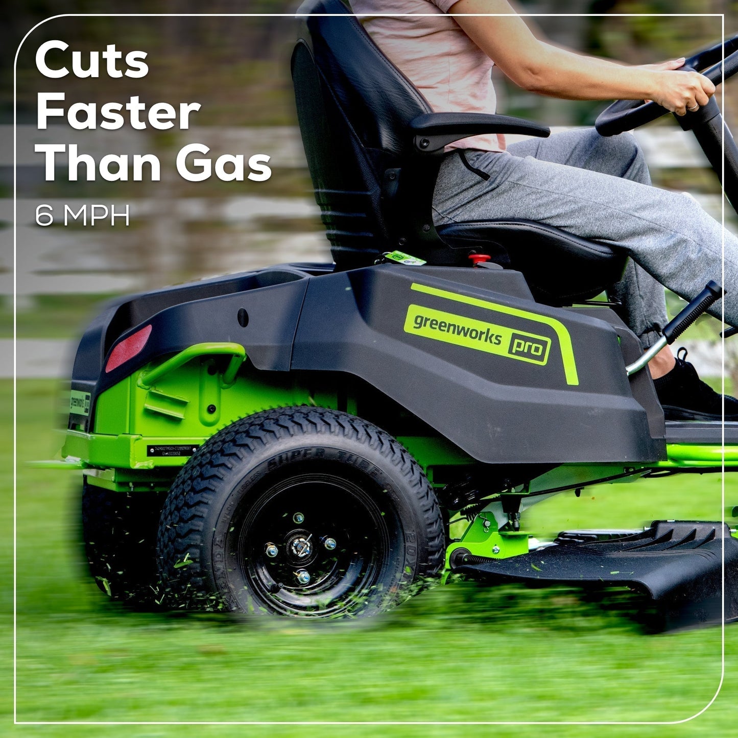 60V 42" Cordless Battery CrossoverT Riding Lawn Mower (Renewed) - image 7