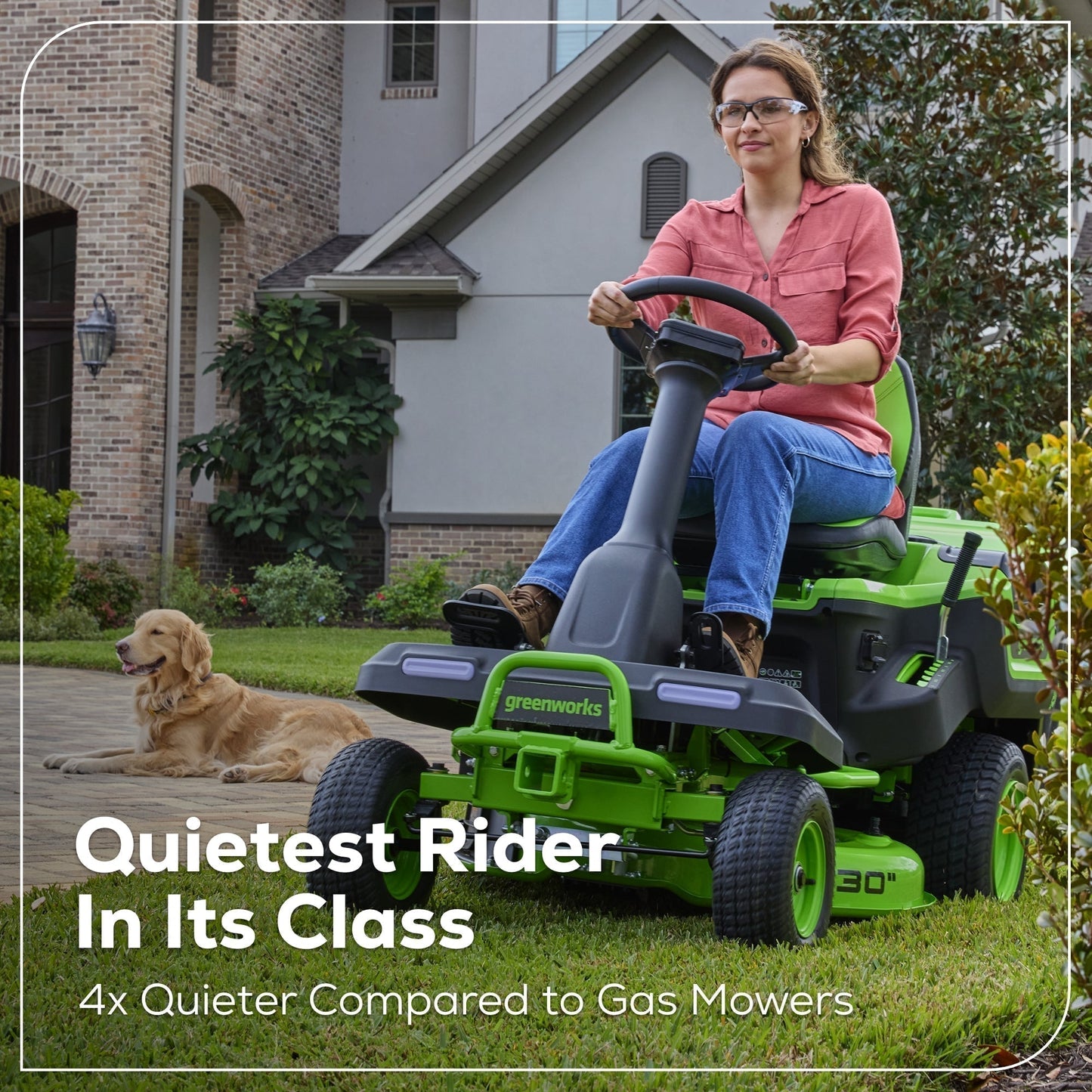 60V 30” CrossoverT Riding Lawn Tractor with (2) 8.0 Ah, (2) 4.0 Ah Batteries & 600-Watt Charger - image 10