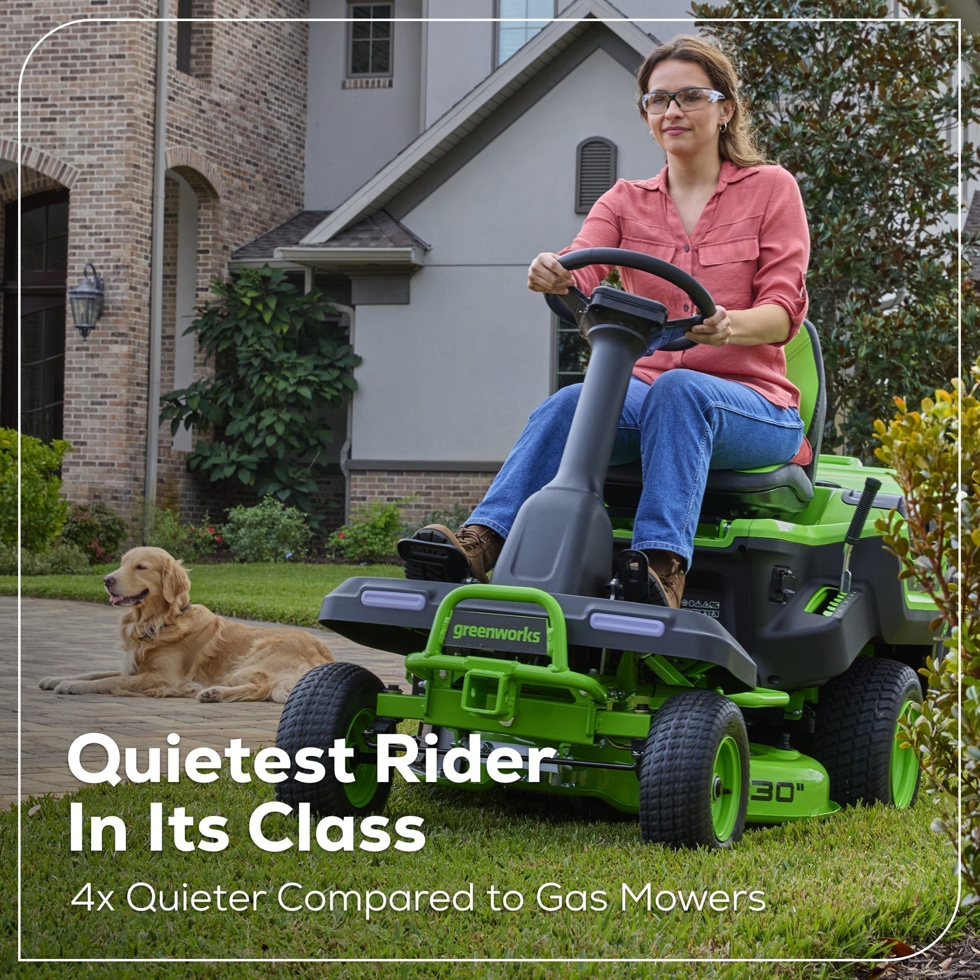 60V 30” CrossoverT Riding Lawn Tractor with (2) 8.0 Ah, (2) 4.0 Ah Batteries & 600-Watt Charger - image 10