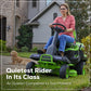 60V 30” CrossoverT Riding Lawn Tractor with (2) 8.0 Ah, (2) 4.0 Ah Batteries & 600-Watt Charger - image 10