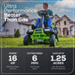 60V 30” CrossoverT Riding Lawn Tractor with (2) 8.0 Ah, (2) 4.0 Ah Batteries & 600-Watt Charger - image 4