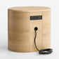 Anneli 24" Natural Oak Wood Charging Nightstand